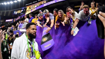 Odell Beckham Jr. Seen Passing Out Cash To LSU Players After The National Championship Game (Updated)
