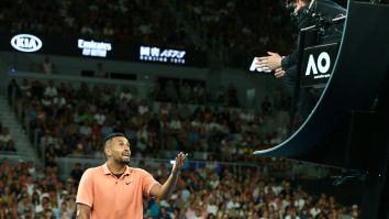 Nick Kyrgios Blasts Australian Open Chair Umpire, And Rightly So, For Being Called For Time Violation After His Hand Started Bleeding
