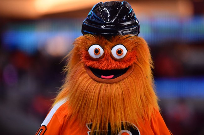 flyers mascot gritty investigated punching teen