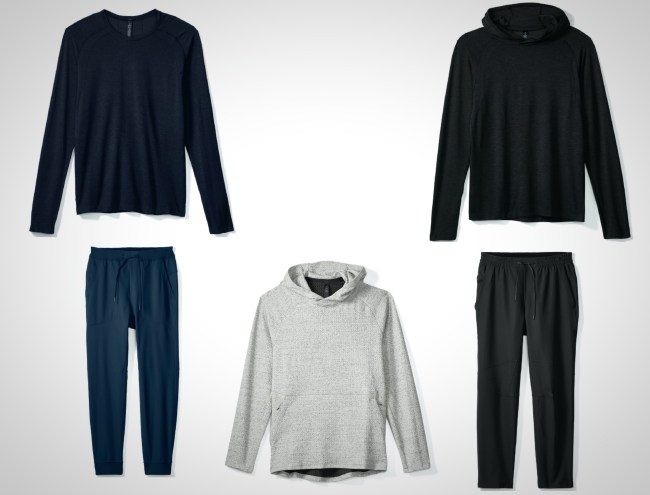 Lululemon high-performance hoodies and pants for men