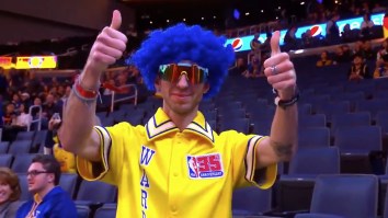 Human Chameleon Gets Himself On Jumbotron At 30 Different NBA Games In 30 Days