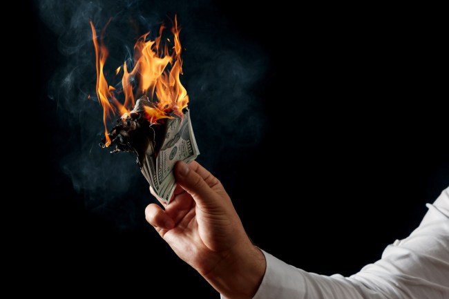 Canadian man burns $1 million so that he doesn't have to pay ex-wife child support.