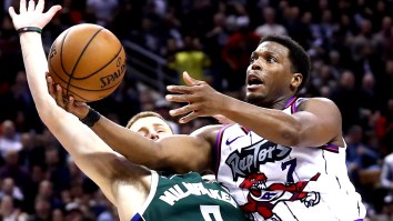 Kyle Lowry Forgets How To Basketball, Tries Diving Between Another Player’s Legs While Dribbling And Twitter Had Jokes