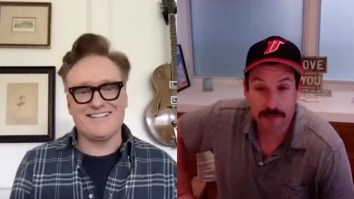 Conan And Adam Sandler Lose Their Minds Via Video Chat For Our Entertainment