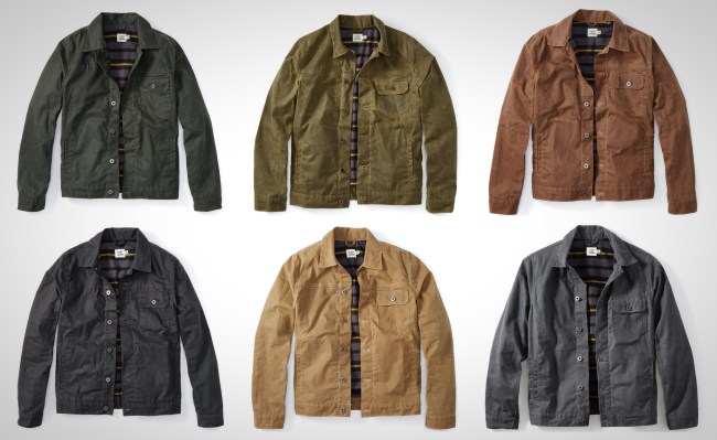 Flint and Tinder Waxed Trucker Jacket Flannel Lined