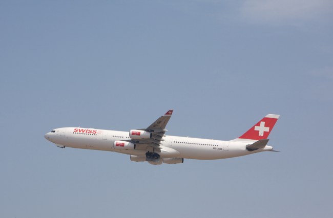 Henrietta Mitaiare, 23, and Mary Roberts, 53, allegedly pushed Swiss Air pilot Captain Guido Keel to the floor, then scratched and kicked him after they were forced to check in their luggage.