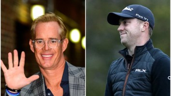 Joe Buck Gives Electric Play-By-Play Of Justin Thomas Grooming His Receding Hairline