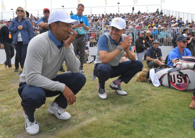 justin thomas tiger woods home run derby