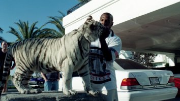 Mike Tyson Declares Himself The Original ‘Tiger King’ – Video Of Him Wrestling With His White Bengal Tiger