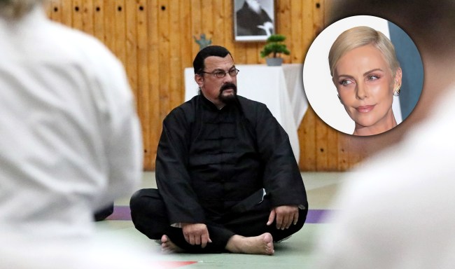 Charlize Theron Rips Steven Seagal Overweight Can Barely Fight