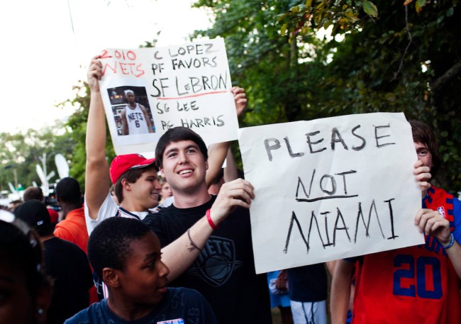 Fans Await Lebron James Decision Outside Boys & Girls Club of Greenwich