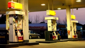 The Internet Is Losing Its Mind Watching This Person Try To Park At A Gas Station