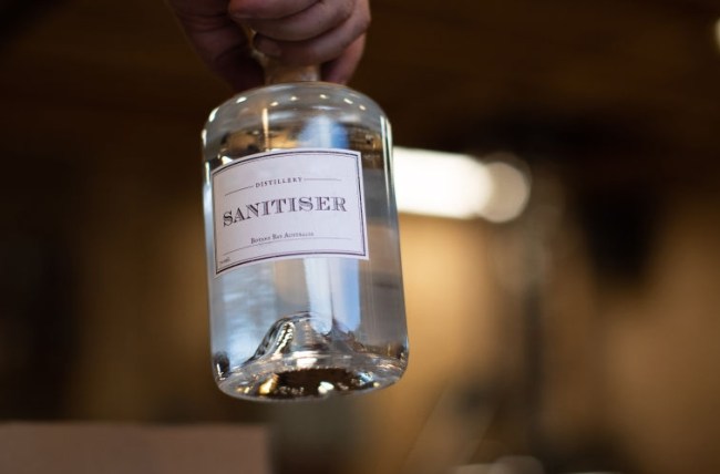 australian distillery gin hand sanitizer recall