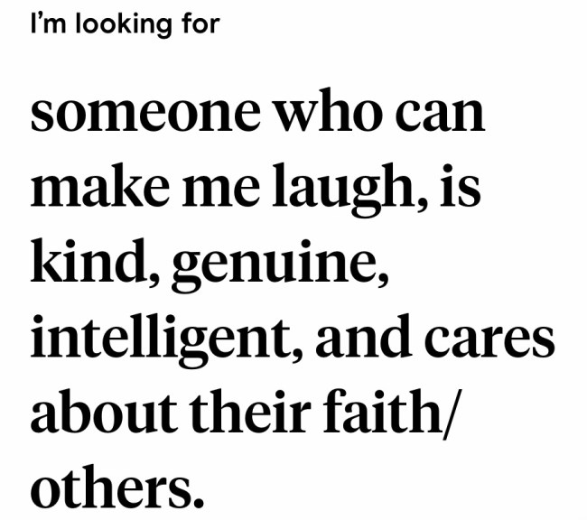 Hinge Religious Screenshot