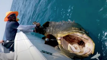 Cowboys Safety Haha Clinton-Dix Caught A Huge Goliath Grouper The Size Of A Gargoyle