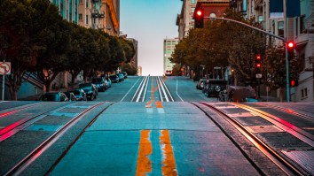 San Francisco’s ‘Dolores Hill Bomb’ Featured Skaters Wiping Out Hard AF And The Crowd Attacking An SUV