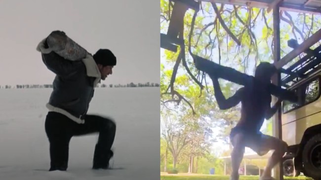 Myles Brennan Training With Trees