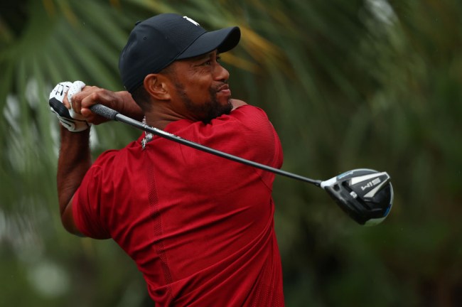 tiger woods shows off monster drive
