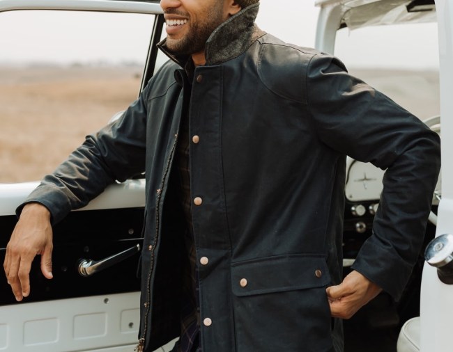 Flint and Tinder Flannel Lined Waxed Hudson Jacket
