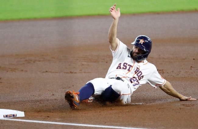 jose altuve hits nuts slide injured