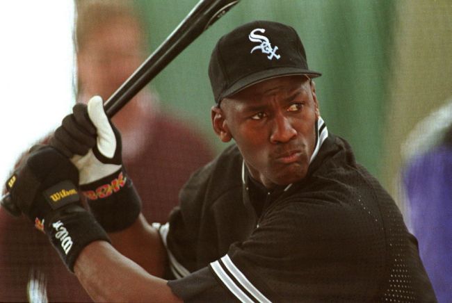 michael jordan baseball bat car trunk
