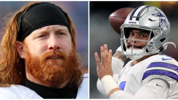 Falcons’ Hayden Hurst Embracing Dak Prescott Post-Game For His Openness With Depression Is Valuable Content