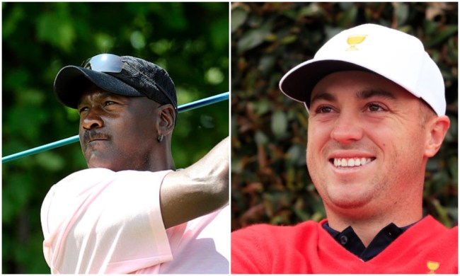 justin thomas michael jordan cheater on golf course