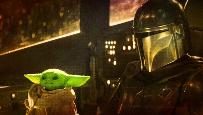 baby yoda and the mandalorian