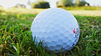 Pro Golfer’s Drive Landed Up Inside Of A Bag Of Aluminum Cans And He Managed To Still Make Birdie