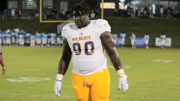 Watch This 350-Pound High School Kicker Lay An Unsuspecting Kick Returner Six Feet Under
