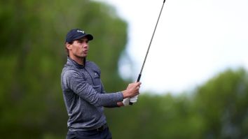 Rafael Nadal’s Golf Swing, Routine Mirror What He Does On The Court, He Even Does The Wedgie Pull