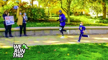 Meet The Dad Who Ran A Marathon Around A Children’s Hospital To Raise Money For The People Caring For His Son With Cancer