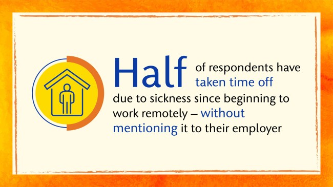 People Working From Home Taking Fewer Sick Days Working While Sick