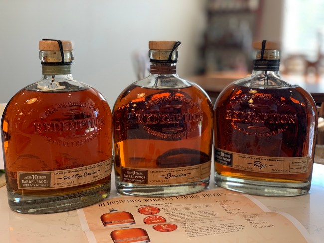Redemption Whiskey Barrel Proof Selections