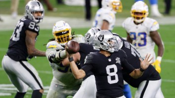 Marcus Mariota Made An Extra $800k In Bonus Money By Stepping In For Injured Derek Carr Vs Chargers