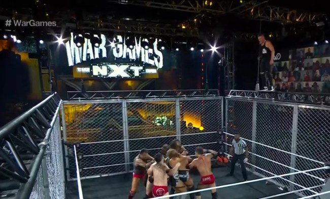 Pat McAfee Cage Dive WarGames