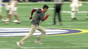 Alabama Football Has The Fastest Tee Recovery Guy In College Football And He Is All Gas, No Breaks