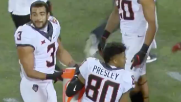 Oklahoma State Football Team Completely Loses Head Coach While Trying To Give Postgame Victory Bath