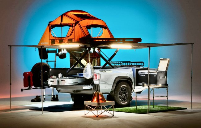 Toyota's TRD-Sport trailer for the 2020 SEMA360 show