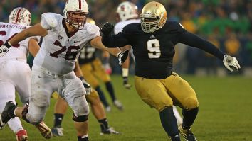 Former Notre Dame DL Louis Nix III Jumps On Instagram Live Moments After Saying He Was Shot While Putting Air In His Tires