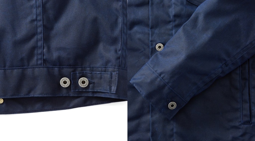 Navy Flint and Tinder Waxed Trucker Jacket