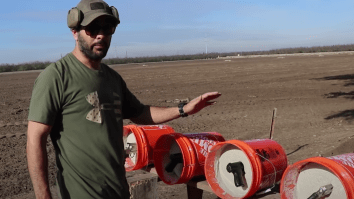 What Happens When You Fire Pistols Stuck Inside A Concrete Block? Only One Way To Find Out