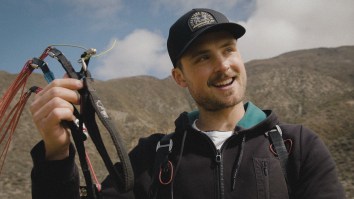 Dylan Efron Goes Full-Send Off Of A Mountain While Speed-Flying On The Newest Episode Of ‘Flow State’