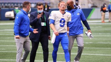 Rams QB John Wolford Brought To Hospital In Ambulance After Suffering Neck Injury On Scary Hit