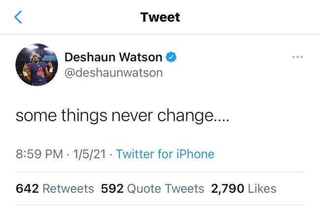 deshaun watson tweet