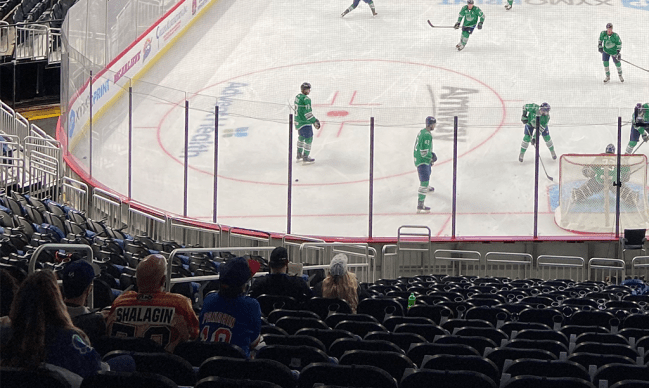 attending hockey game pandemic experience