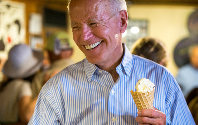 why joe biden loves ice cream