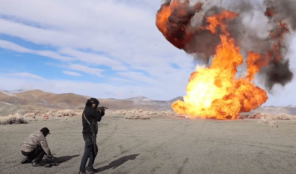 Ak47 vs propane tanks