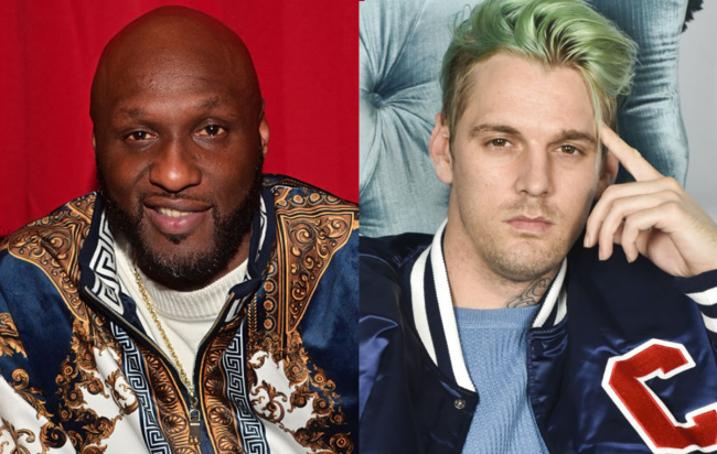 lamar odom aaron carter boxing match