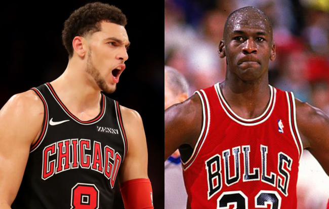 zach lavine michael jordan scoring stat